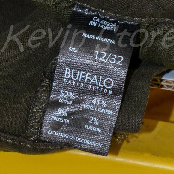 size‎ 12 Green Nwt Buffalo Mid- Rise Tencel Blend Tretchh Skinny Pants Jeans - Picture 6 of 7